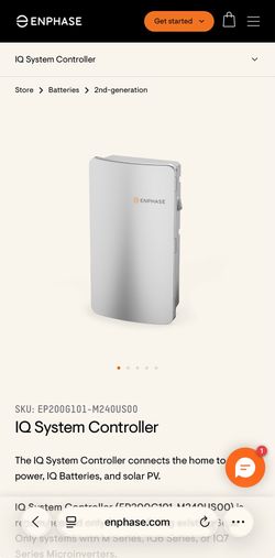 Enphase controller . For Back up systems