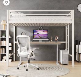 Twin Size Loft Bed Frame - YC01