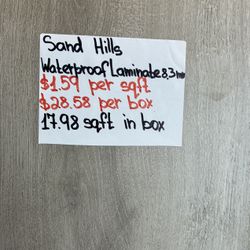 Sand Hills Waterproof Laminate Flooring 8.3 mm