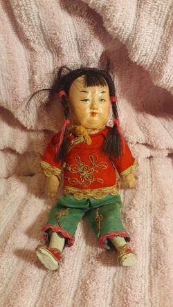 Miniature Asian Doll 7" Tall
