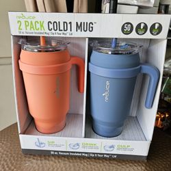 50 Oz Insulated Tumblers X2. NEW