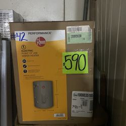 20 GAL water heater (NEW Rheem) with 6 year warranty 