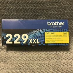 Brother Genuine TN229XXLY Yellow Super High Yield Printer Toner Cartridge 