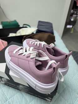 CONVERSE Mauve Canvas Low-Top Sneakers 5 US size