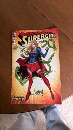 Supergirl #1 with artist signature on cover