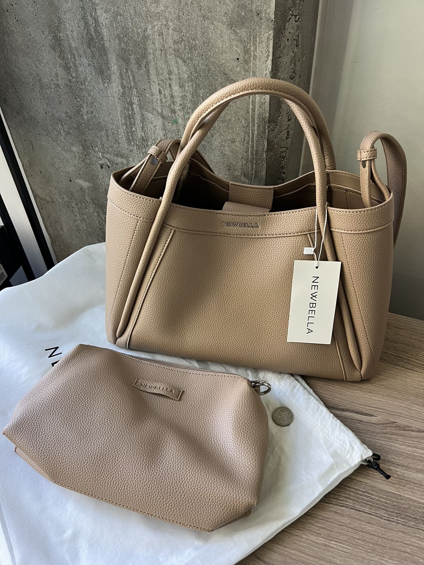 Brand New - Vegan Leather Tote and Purse Set