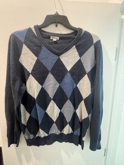 Blue/Gray Argyle Sweater
