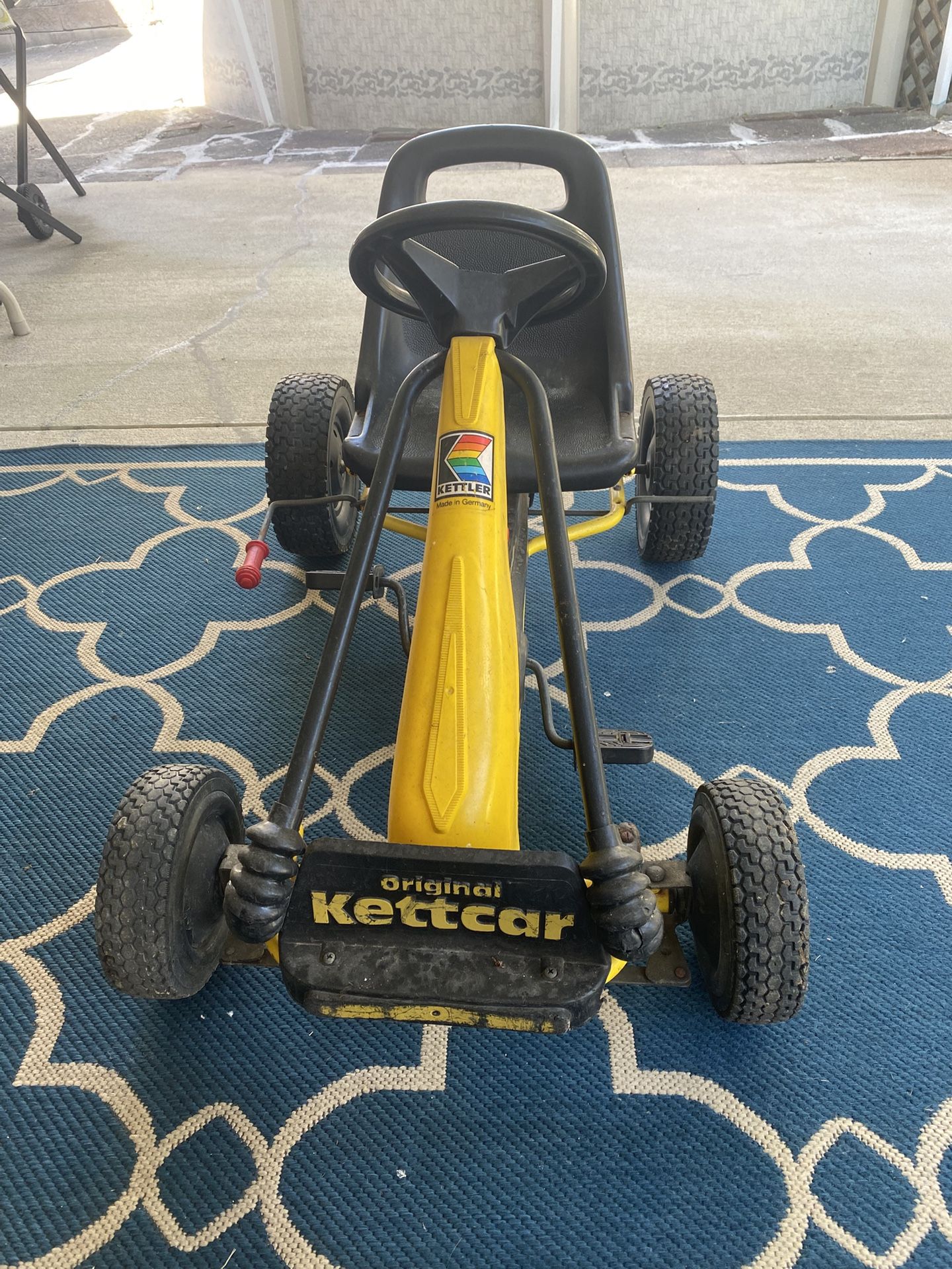 Vintage Kettler Made In Germany Original Black/Yellow Kettcar Pedal Car
