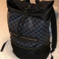 Mens Louis Vuitton backpack- Cobolt-matchpoint 