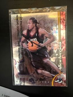 Autographed Allen Iverson topps card