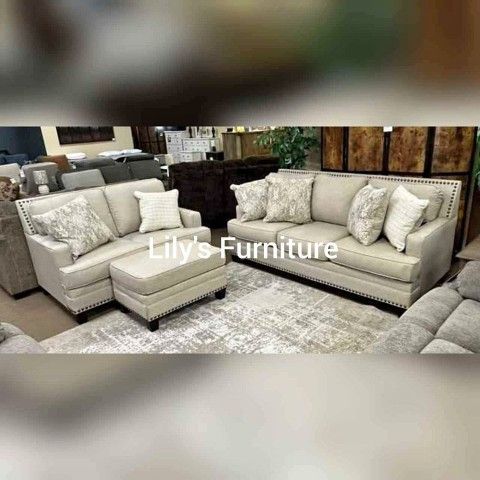 2Pcs Sofa set | Sofa and Loveseat