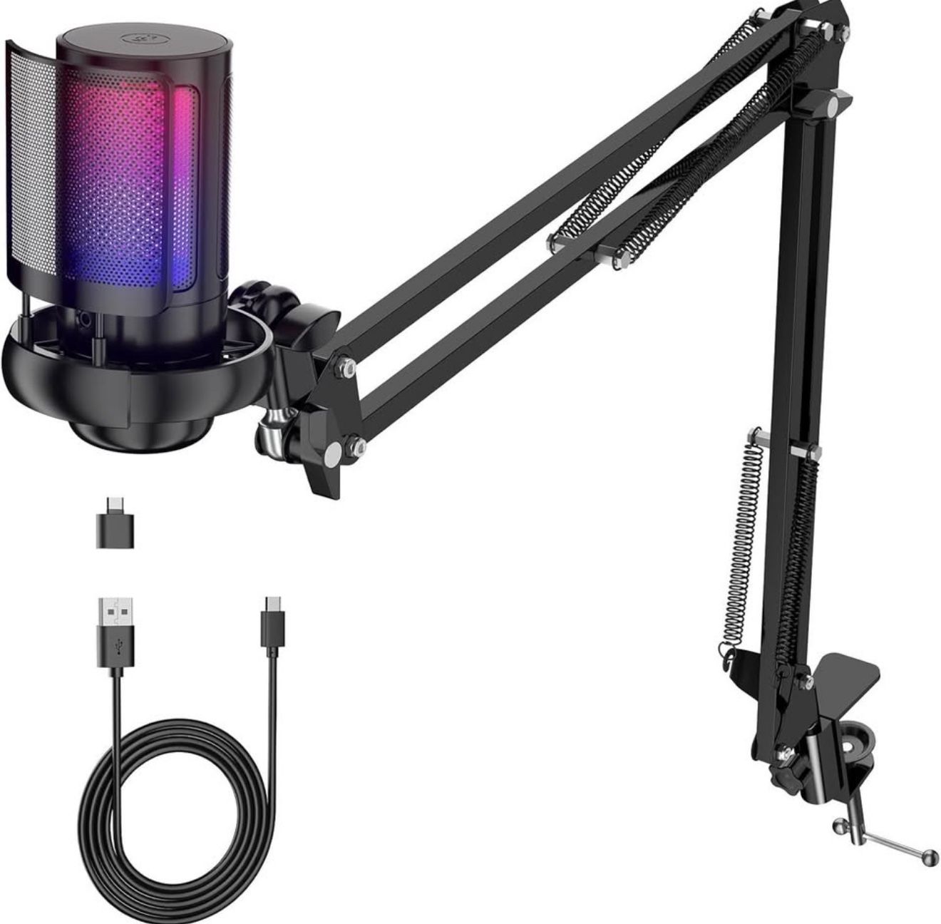 NEW! USB Microphone with RGB Lighting