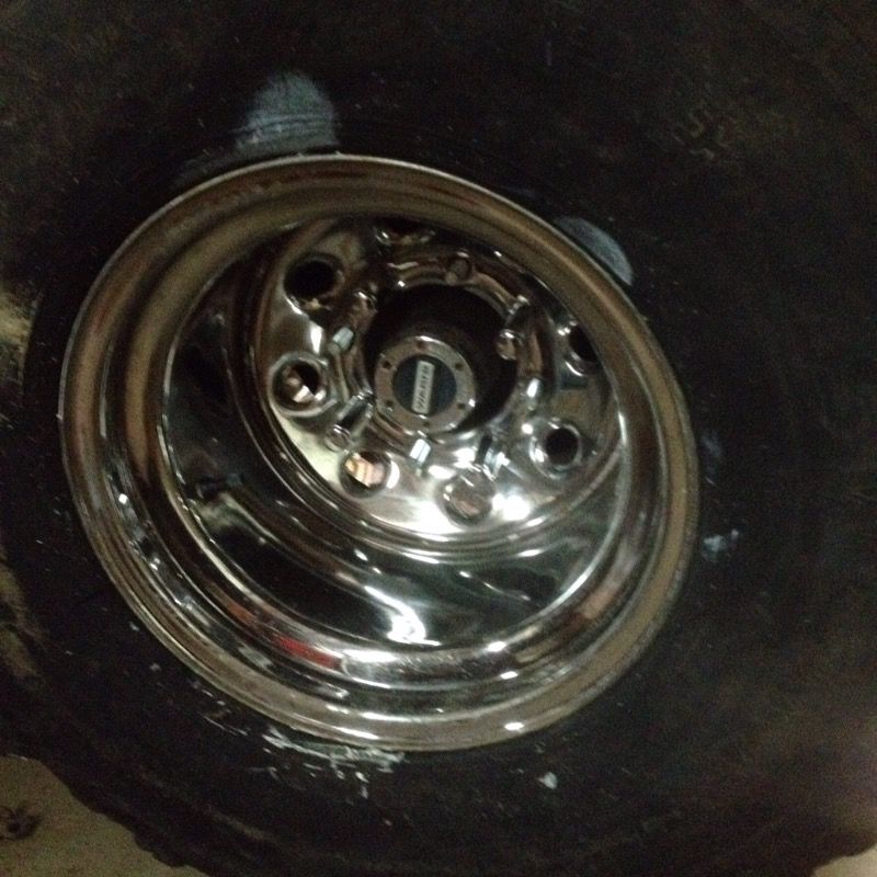 15x12 8x6.5 chrome Bart wheels