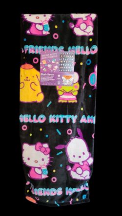 Hello Kitty & Friends Throw 50x70in - 90s Neon