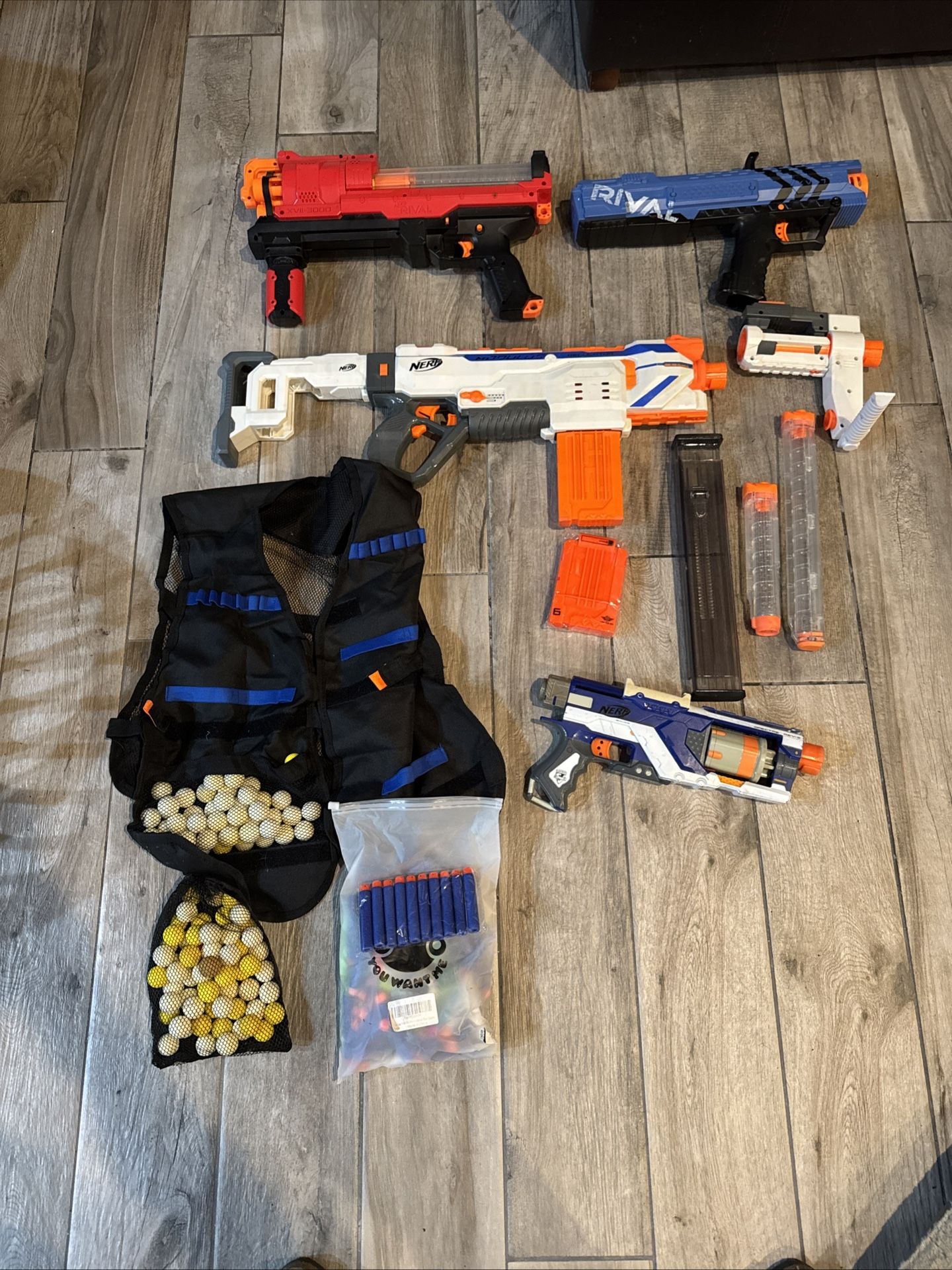 Lot Nerf Guns And Accessories