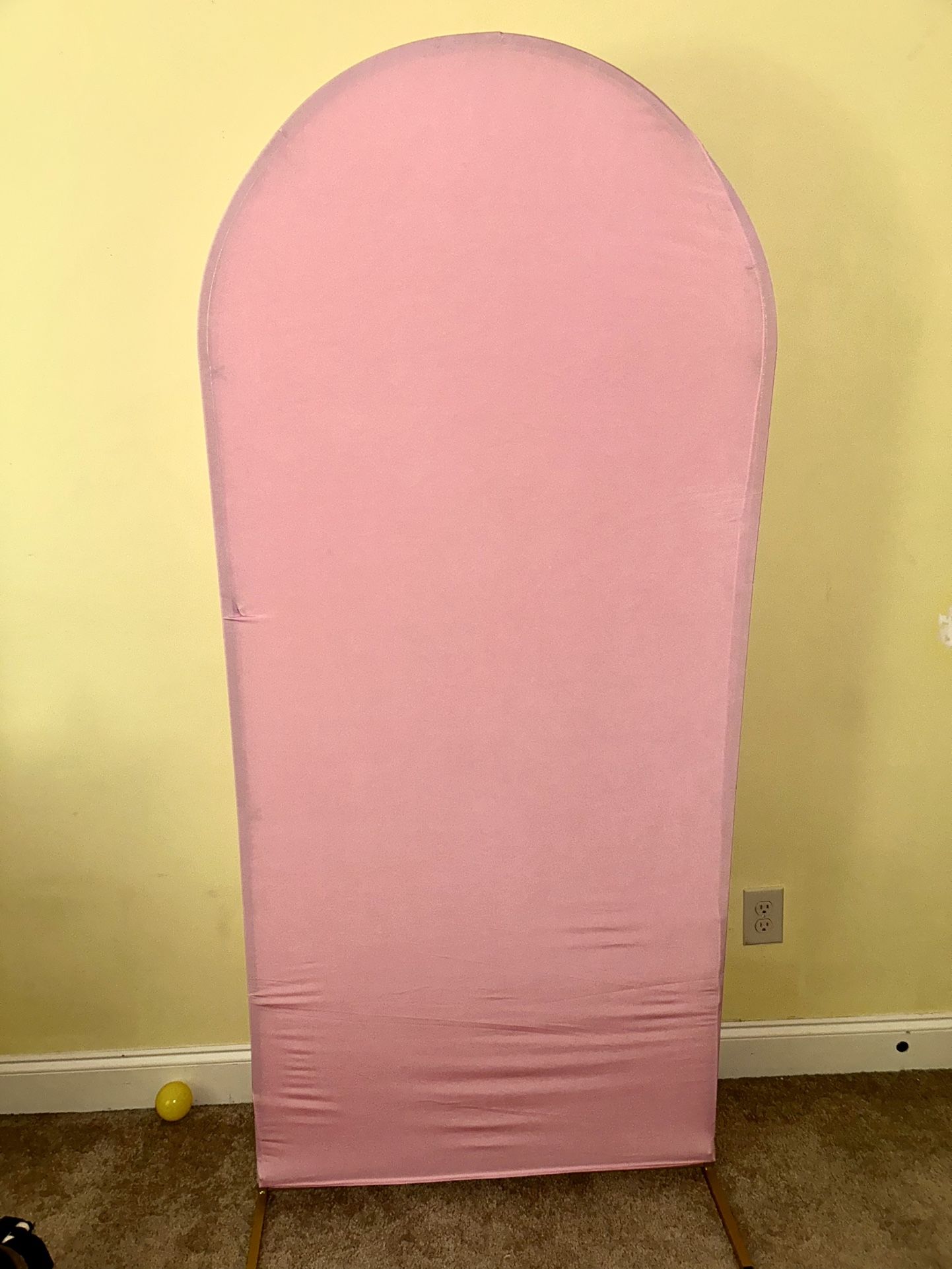 Pink Arch Cover With Metal Arch