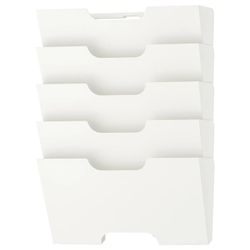 IKEA KVISSLE White Metal Wall Magazine Rack File Organizer NIB