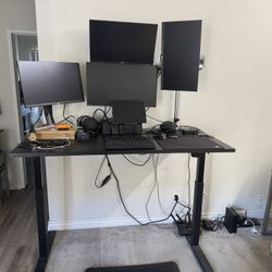 Adjustable Stand Up Desk – Monitors & Dual Mounts Optional