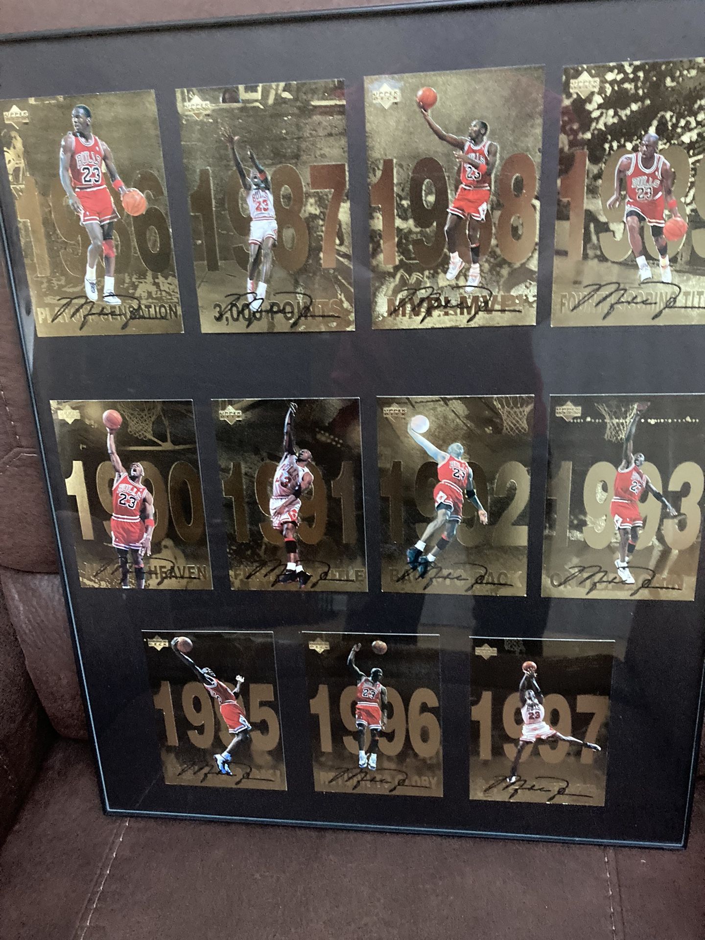 Michael Jordan Gold Series Fleer Card Collection