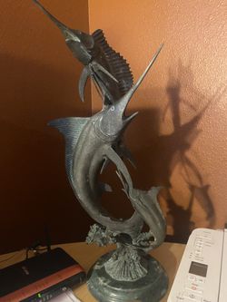  Bronze Handcrafted Billfish Art 