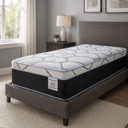 Brand New Twin Size Mattress Pillow Top 14” Thick – Factory Direct! Also available in Full, Queen & King. Ask about our Same-Day Delivery 🚚 