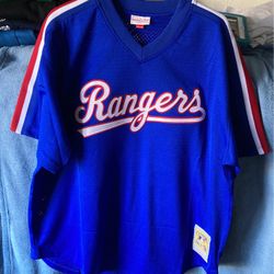 Texas Rangers Mitchell And Ness Jersey Size XXL
