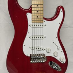Monoprice Indio Classic Stratocaster 3s Wine Red