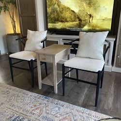 Beautiful 3 Piece Accent Set—2 Chairs and Table price firm