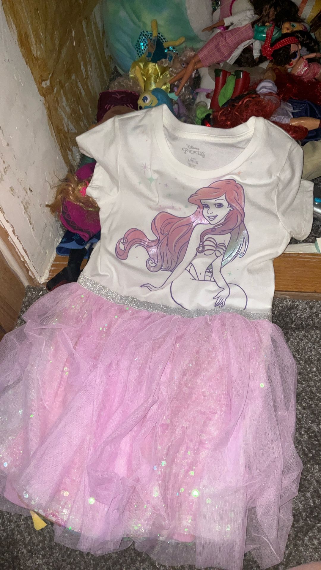 brand New With Tags Little Mermaid Dress Size 10/12