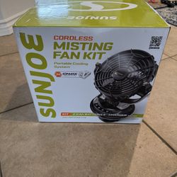Sunjoe Cordless Misting Fan Brand New