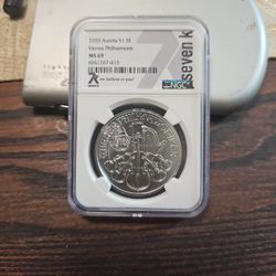 2020 Austria S1.5e Ms69 Silver Vienna Philharmonic 