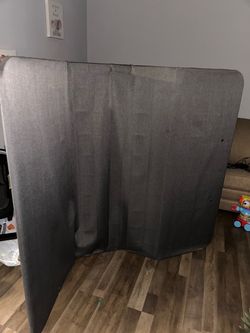 Gray Upholstered  adjustable  bed frame