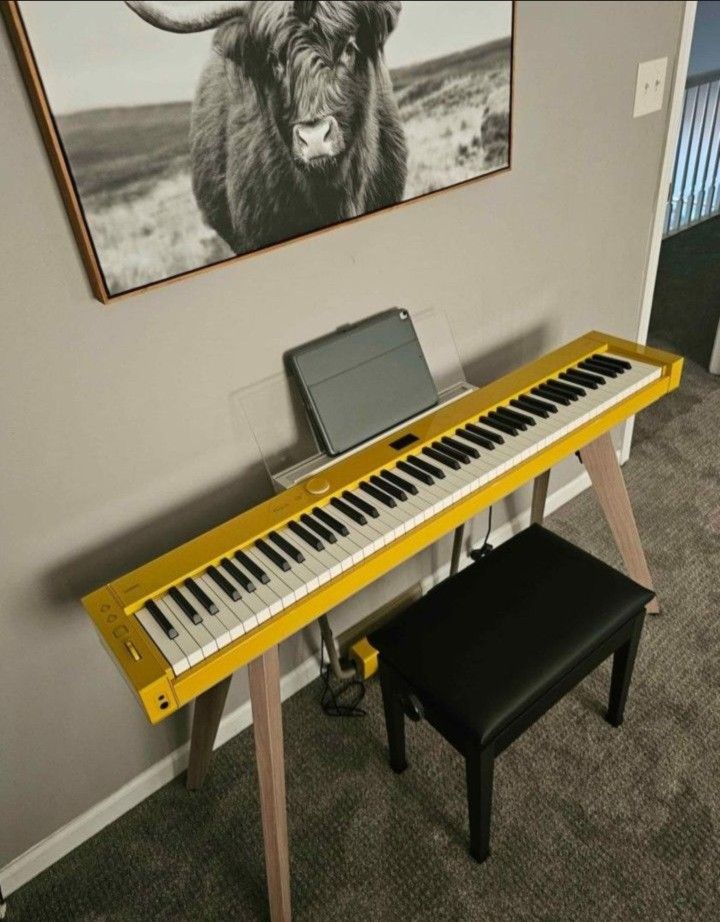 New Casio PX-S7000 Digital Piano - Harmonious Mustard plus bench