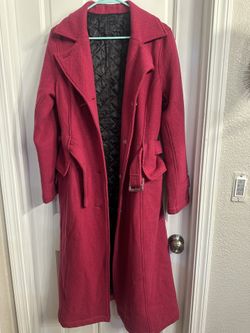 Bright Berry Pink Wool Blend Spiewak Jacket With Insulate