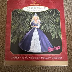 Vintage Hallmark Figure Ornament Princess Barbie's Christmas Ornaments
