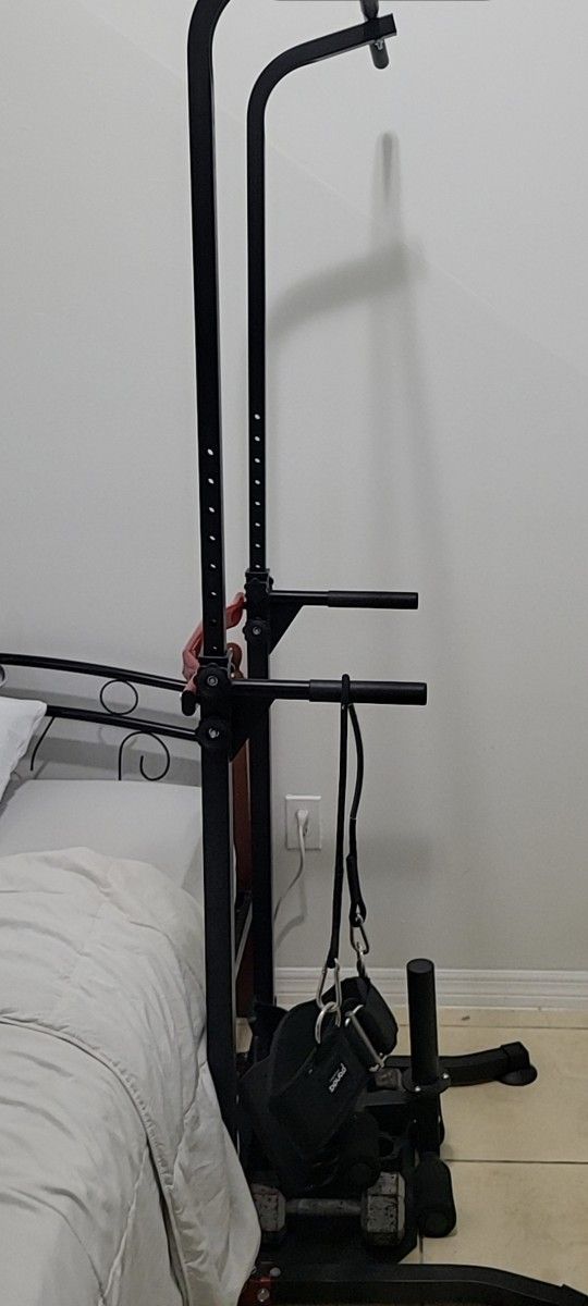 Pull Up Bar Tricep Bar With Weighted Belt 