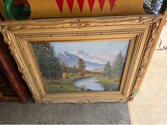 Great oil painting with beautiful frame