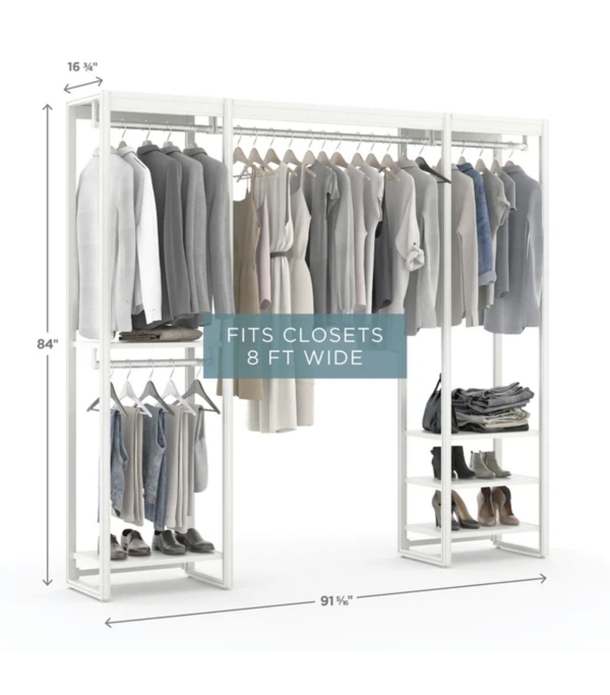 Home Storage and Org. 31" W Closet System