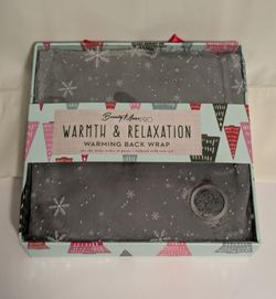 Beauty Muse Pro Warming Back Wrap Infused Rose Oil Gray