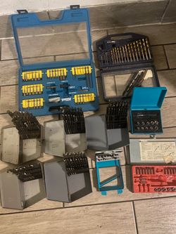Makita set- Allied 47 pc - titanium lasts 6 times-Allied reversible patche- Makita driver set-Allied drill index 5 caja