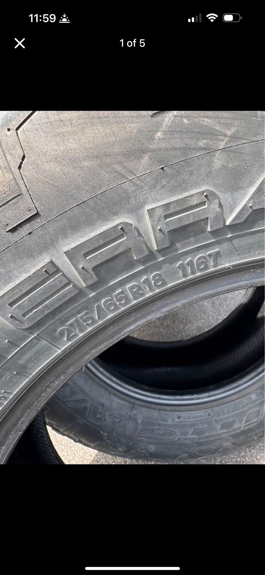 275/65/R18  Tire Pair 