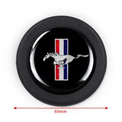 Brand New Universal Ford Mustang Car Horn Button Black Steering Wheel Horn Button Center Cap