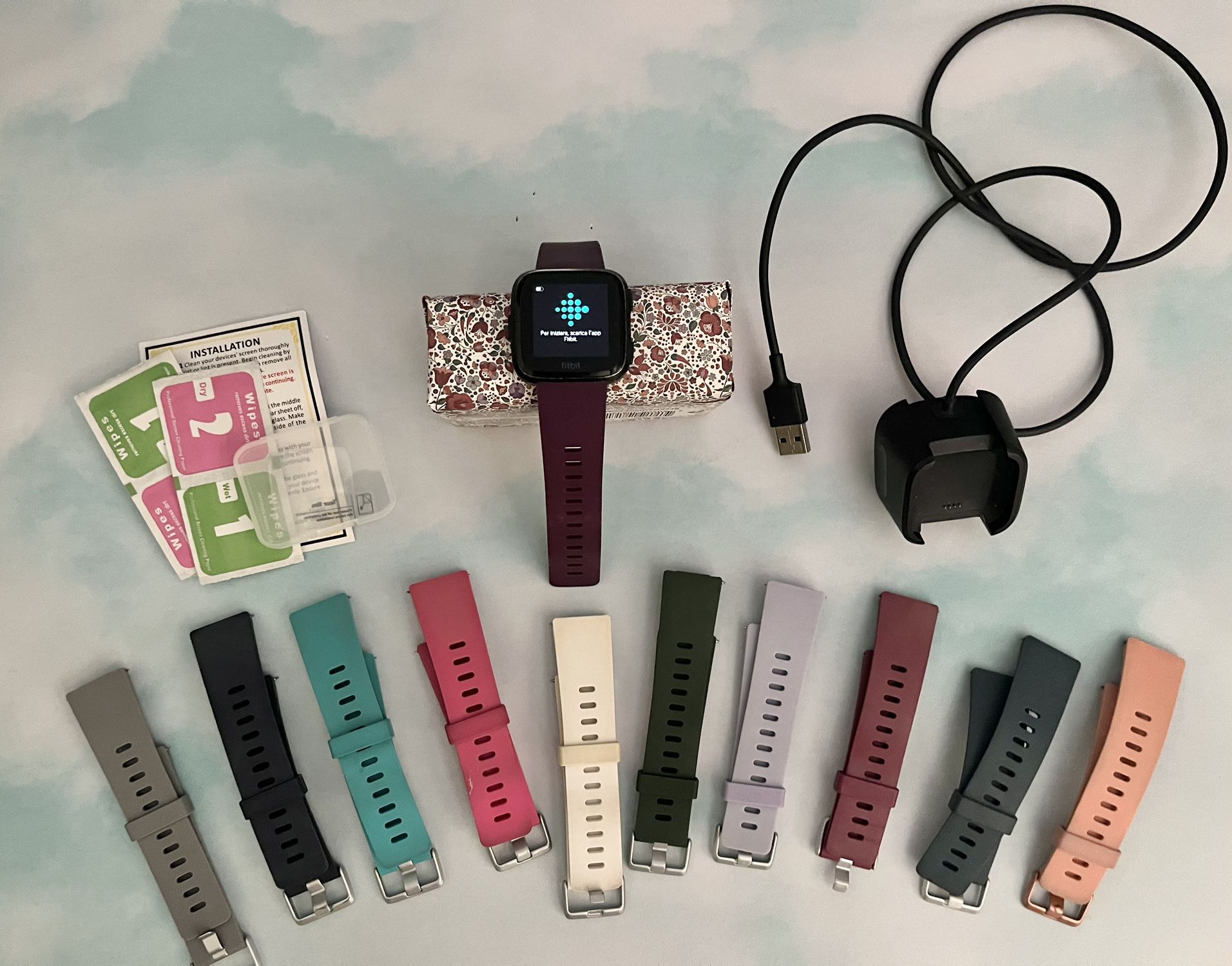 Fitbit Versa With Multiple Bands