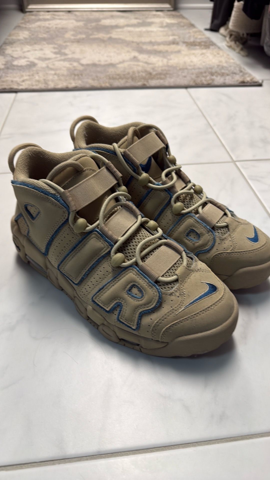Nike Air More Uptempo 96 Limestone Valerian Blue