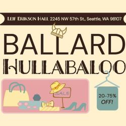 Big sale at Leif Erikson lodge In Ballard 