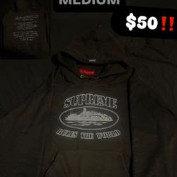 BLACK CORTIEZ SUPREME HOODIE