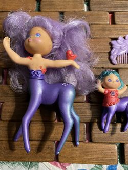 Seaweed shimmer centaur deerlene & doette 1985 vintage toys like mlp