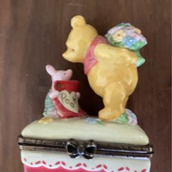 Disney Winnie The Poo And Piglet Trinket Box