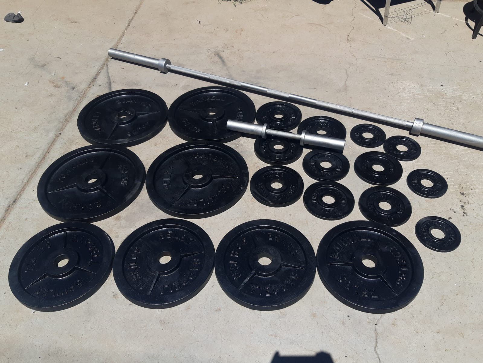 Barbell weights set