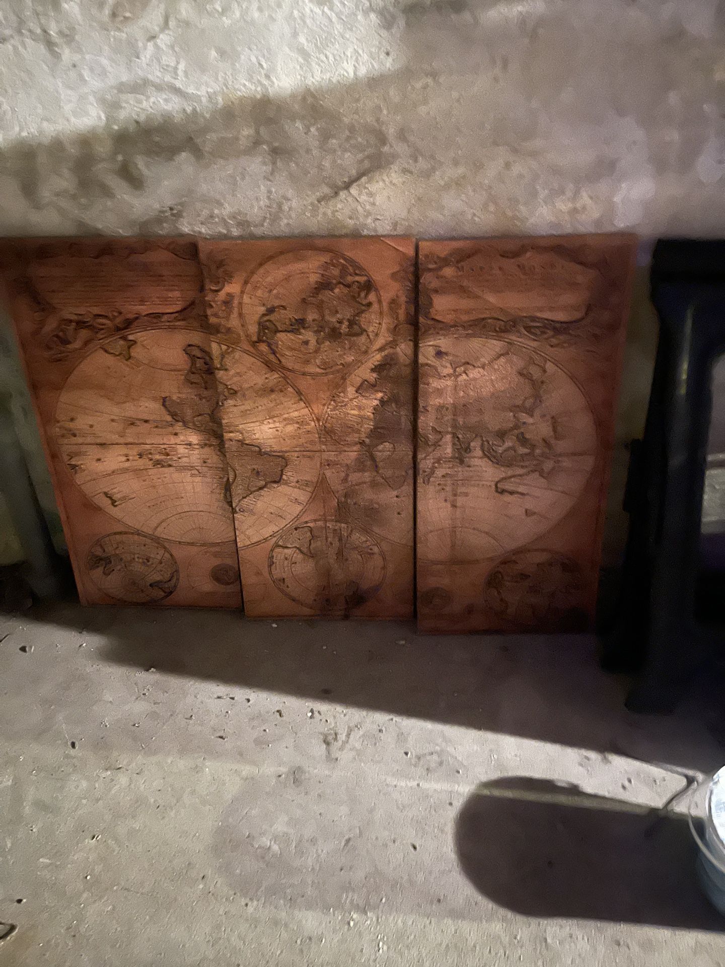 Old world Map Canvas